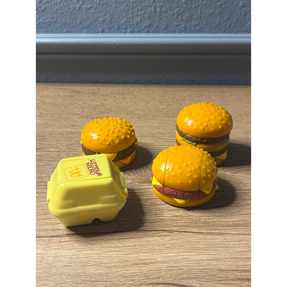 Vintage 1987 McDonalds Changeables Happy Meal Toys‎ Lot Burger McNuggets Robots